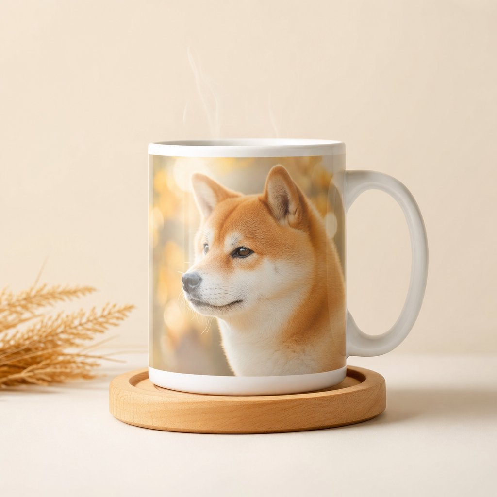 写真をあしらったマグカップ