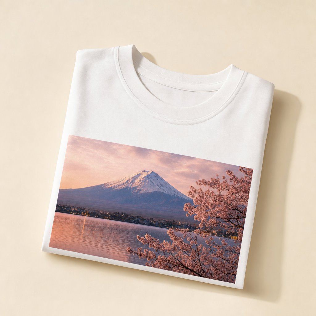 写真をあしらったTシャツ